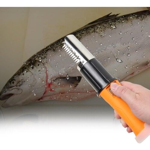 Electric Fish Scaler Brush Waterproof Fish Skin Brush Scraping Graters Fast Remove Fish knife Clean Peeler Scraper Kitchen Tool
