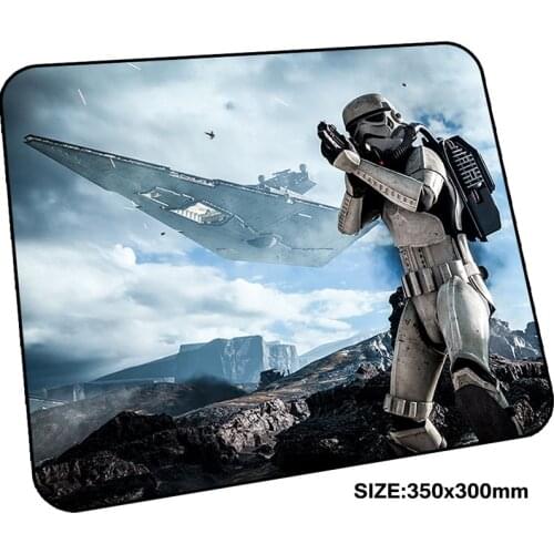 Star wars pad mouse computador gamer mause pad 350x300mm padmouse locked edge mousepad ergonomic gadget thick office desk mats