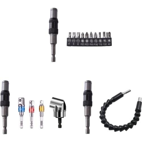 Magnetic Screw Drill Tip 1/4″, Fast Change Locking Bit Holder with Spring Release, Rotating Screw Bit T5UC