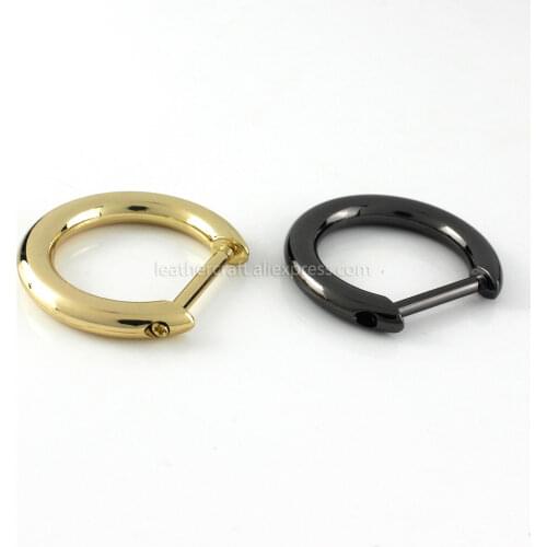 1pcs 20mm Metal Detachable Open Screw O-ring Buckle Shackle Clasp for Leather Craft Bag Strap Belt Handle Shoulder Webbing