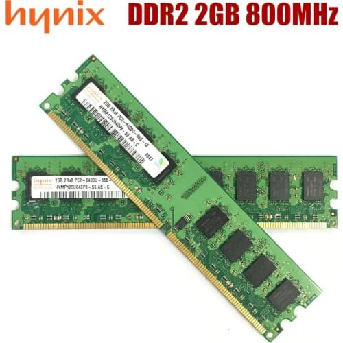 Hynix chipset DDR2 4GB 2GB 1GB PC2 5300U 6400U DDR2 1G 2G 4G 667 800 MHZ Desktop RAM Desktop memory