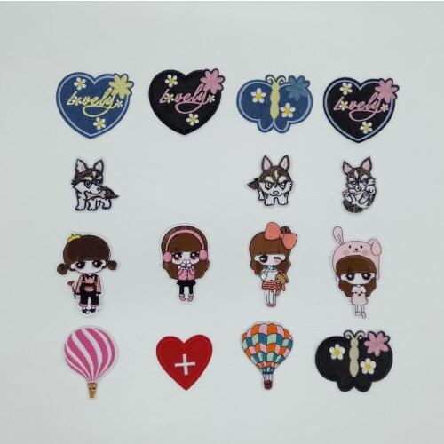 New arrive Clothes iron patch Cloth Stickers Badges DIY Hot Stickers Patch Embroidery Childrens Clothing Sewing Accessories