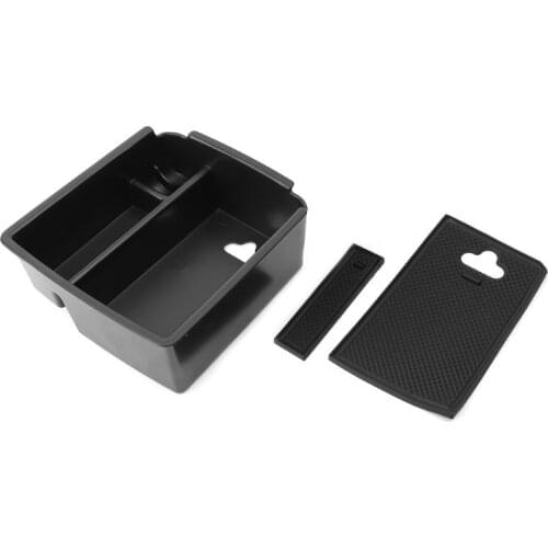 1 PC Car Center Console Organizer Tray Armrest Storage Box For Tiguan MK2 2016 2017 2018