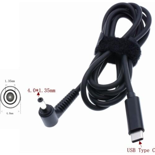 USB Type C PD Charging Cable to 4.0*1.35mm for ASUS Zenbook UX21A UX31A UX32A UX32V Laptop Power Adapter Charger Connector Cord