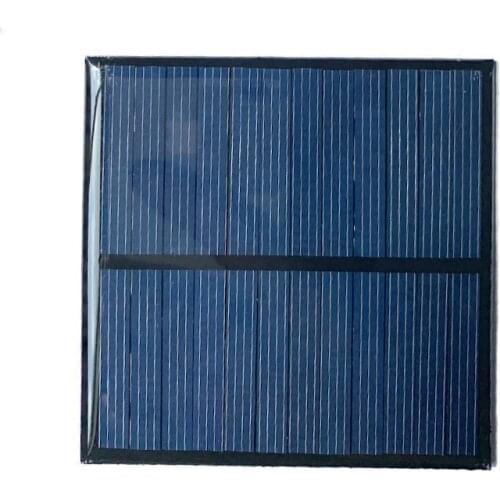 6V Solar Panel Mini Solar System DIY 140MA Solar Panel Battery Solar Portable Phone Cell Charger Cell T5X6