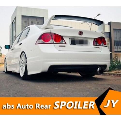 For HONDA Civic Spoiler 2006-2011 Civic FD2 spoiler High Quality ABS Material Car Rear Wing Primer Color Rear Spoiler