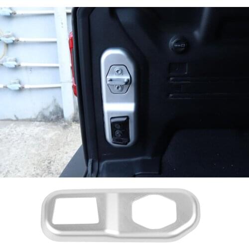 ABS Tailgate Lock Buckles Panel Cover Trim For for Jeep Wrangler JL 2018-2020