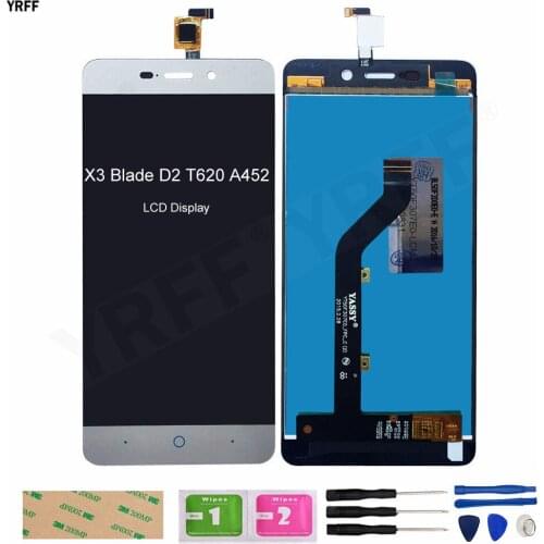 LCD For ZTE Blade X3 Blade D2 A452 T620 LCD Display Touch Screen Digitizer Assembly Replacment LCD Panel Lens Sensor