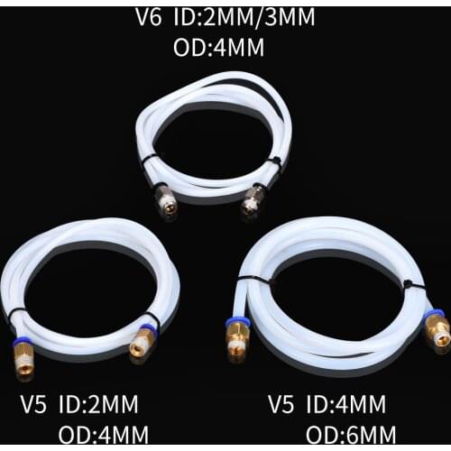 1M 3D Printer PTFE Tube with PC4-01 Fittings for Long-distance RepR 3D Printer J-head Hotend for 1.75mm 3D Bowden Extruder