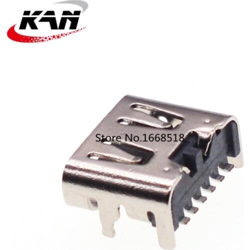 10pcs TYPE-C 6P simple female head horizontal on-board fast charging female socket 3.1 USB interface 4-pin plug-in horizontal