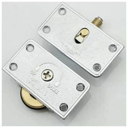 12 Pair/Lot Cooper Wheel Single Pulley Furniture Sliding Door Roller Set Perfect for Wardrobe&Kitchen Door CP49-1