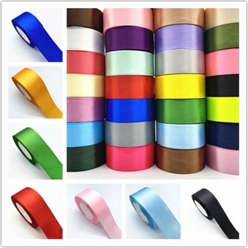 25yards/roll 25mm Silk Satin Ribbons Gift Wrapping Decoration Christmas Ribbons DIY Handmade Supplies Ribbon