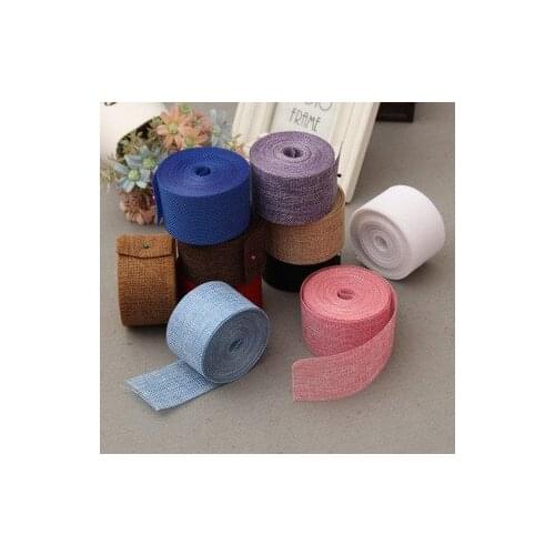 6cm 2yard/roll 17 colors to choose from Vintage Burlap Lace Hessian Table Runner Natural Jute Country Party Wedding Decoration