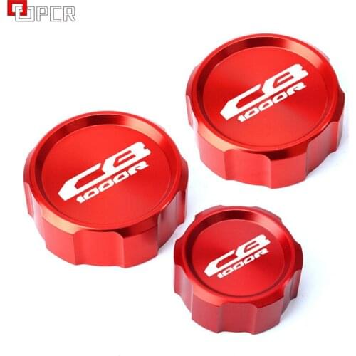 For Honda CB 1000R cb1000r 2009 2010 2011-2016 Motorcycle CNC Aluminum Rear & Front Brake Fluid Reservoir Cap Cylinder cover