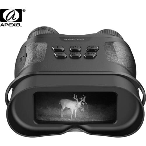 APEXEL Military infrared Night Vision Binoculars Device Telescope Zoom Lenses Camera Photos Video Recording for Darkness Hunting