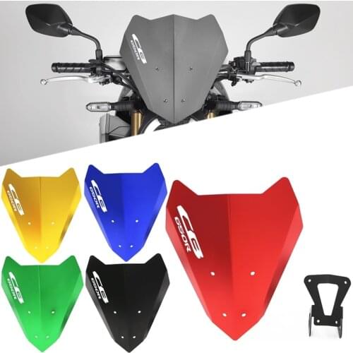 For Honda CB650R CB 650 R 2018 2019 2020 CNC Aluminum Motorcycle Accessories Windshield Windscreen Deflectors CB 650R With logo
