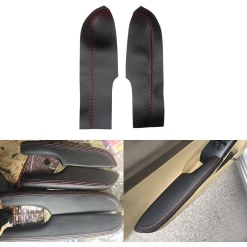 For Honda Civic 8th Gen Sedan 2006 2007 2008 2009 2010 2011 Front 2pcs Car Door Armrest Panel Microfiber Leather Cover Trim