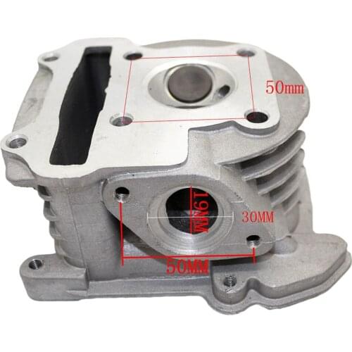 30mm Big Bore Cylinder Head For GY6 50CC Engine Motorcycle Scooter Dirt Bike