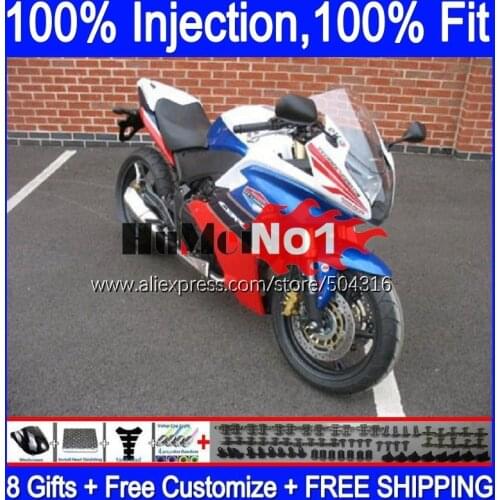 Injection For HONDA CBR600F4i CBR600F 11 12 13 14 126MC.23 CBR 600 F 600F CBR600 F4i 2011 2012 2013 2014 Fairings blue white new