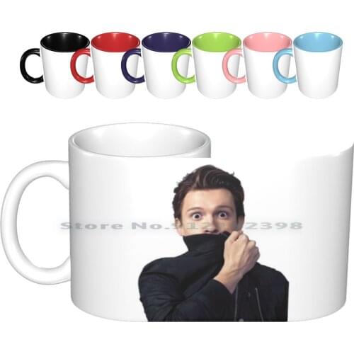 Tom Holland Ceramic Mugs Coffee Cups Milk Tea Mug Tomholland Tom Holland New Avenger Hot Cute Sexy Creative Trending Vintage