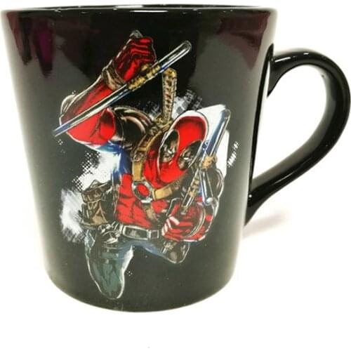 400ml DeadPool Caramic Mug Disney Marvel Super Hero Water Cup Home Office Collection Cups Festival Student Cup Gifts
