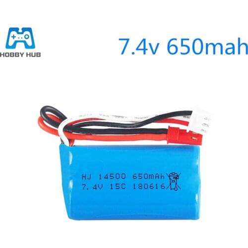 7.4V 650mAH li-po Battery For Syma F1 HJ370 Chelicopter Boao BR6802 Huajun HJ370 RC model Shuangma 7014 remote control boat 7.4v