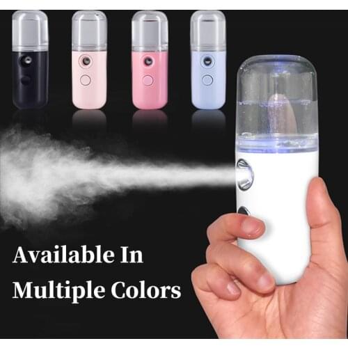 30ML Mini Nano Facial Sprayer USB Nebulizer Face Steamer Humidifier Hydrating Anti-aging Wrinkle Women Beauty Skin Care Tools