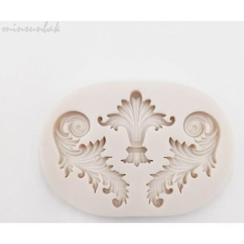 Minsunbak Vintage Embossed Border Fondant Mold Cake Decoration Chocolate Baking Tool Food Grade Silicone