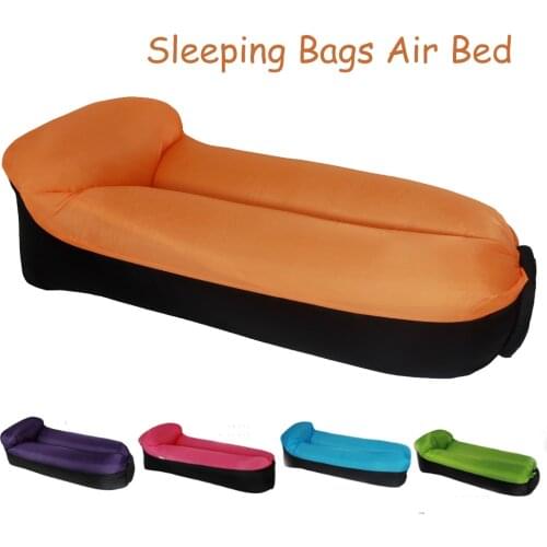 Portable Inflatable Sofa Lazy Bag Couch Pillow Sleeping Beds for Camping Inflatable Sofa Lazy Camping Sleeping Bags Air Bed