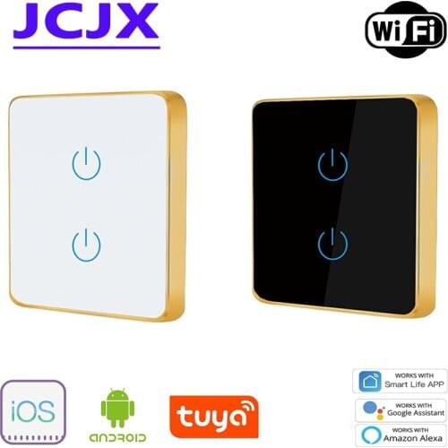 JCJX LSW03 Wifi Wall Touch Switch Smart Light Switch 1/2/3 Gang Tuya Smart Life Smart life Home Support Alexa Google Home