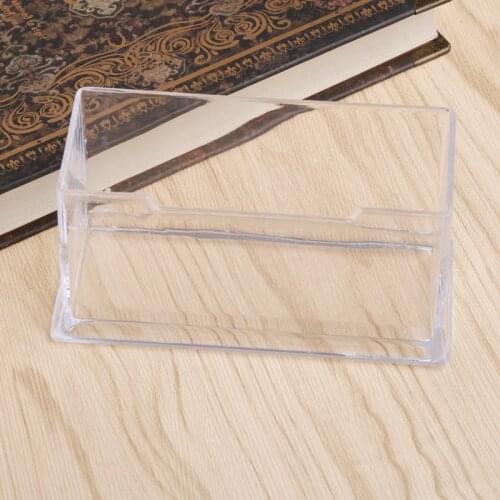 Clear PMMA Business Card Holder Display Stand Desk Desktop Countertop Business Card Holder Desk Shelf Box