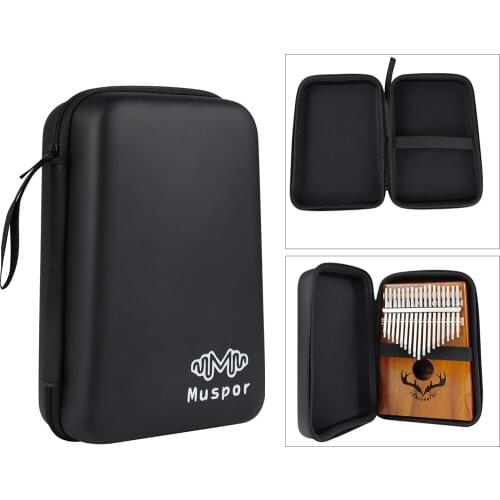 Kalimba Storage Bag 10 17 21 Keys Thumb Piano Mbira Bag Present Black