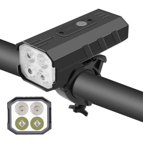 Bike Light USB Rechargeable 30000 Lumens Bike Headlight T6 LED Super Bright Flashlight Front Lights As Power Bank