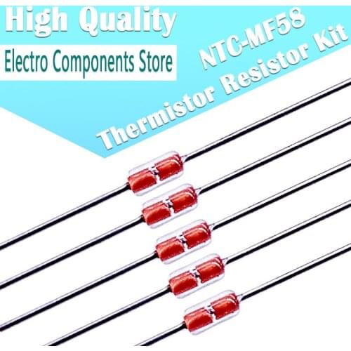 20PCS/Lot Thermal Resistor NTC MF58 3950 B 5% 2K 5K 10K 20K 50K 100K 2/5/10/20/50/100K Ohm R Thermistor Sensor Kit +/-5% 3950B