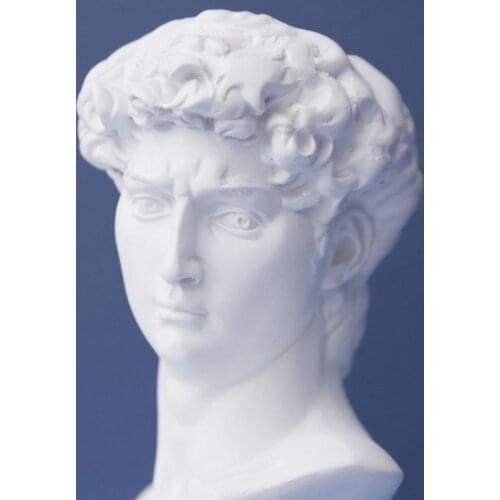 Resin Vase Flower Pot Nordic Style Human Head Pen Brushes Holder Home Decoration Drop shipping