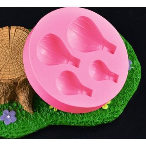 Hot-air Balloon Cupcake Top Decoration Mold 3d Cake Decorating Mold Fondant Silicone Tool for Baking kitchen