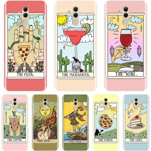 Back Cover For Huawei Mate 9 10 20 Pro Egypt Tarot Food Sun Pink Red Soft Phone Case Silicone For Huawei Mate 7 8 9 10 20 Lite