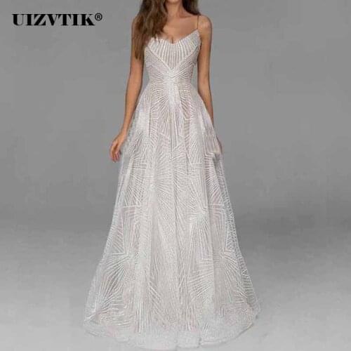 Sexy Suspender Embroidered Sleeveless Maxi Dress Women Elegant Evening Club Long Party Dresses Summer 2021 Slim Backless Dress