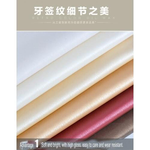 Toothpick pattern pu artificial leather fabric hard bag wall TV bed decoration waterproof soft leather brush drawing 1m