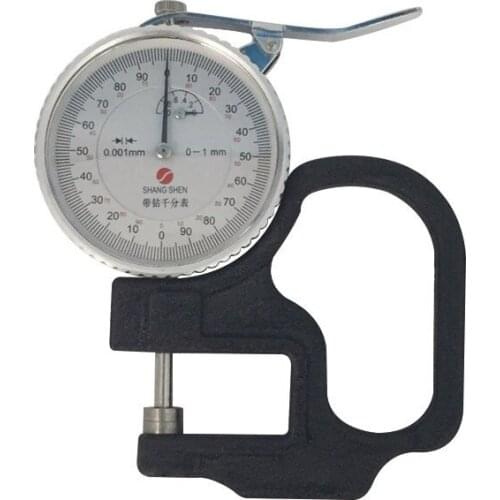 0.001mm Mechincal Thickness Meter SHANG SHEN Dial Thickness Gauge For Paper,Film,Adhesive Tape, Fabric