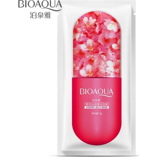 1@# Cherry Blossom Mask, Plant Jelly Sleeping Mask, Aloe Blueberry Moisturizing Mask, Plant Extract Skin Care Mask For Face