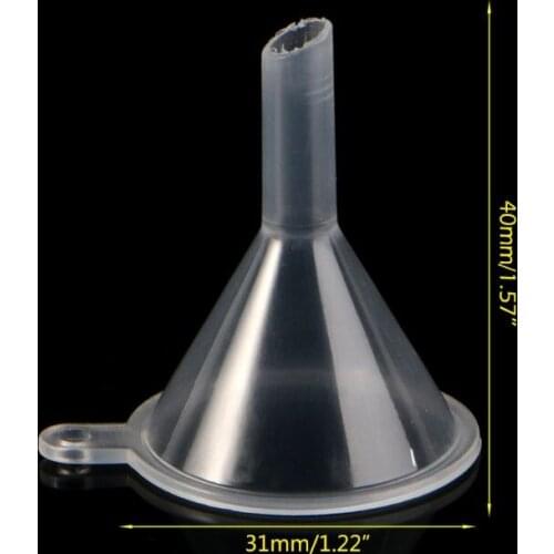 10Pcs Plastic Small Funnels For Perfume Liquid Essential Oil Filling Empty Bottle Packing Tool