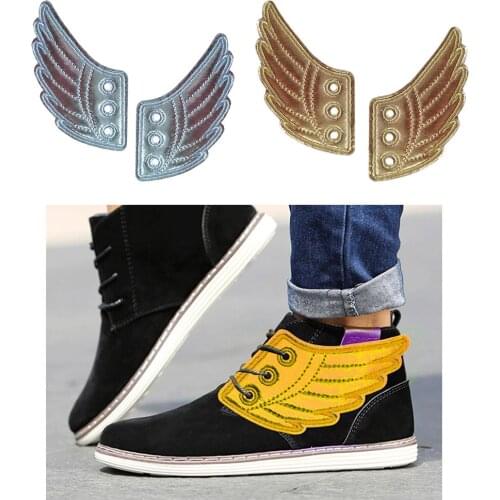 2 Pairs Womens Shoes Angel Accessories Charm Shoes Decorations