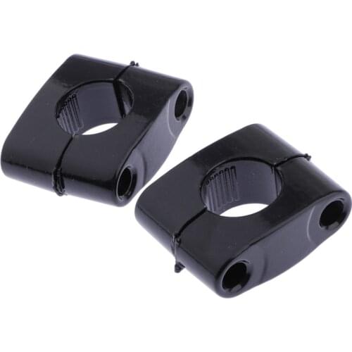2pcs Handlebar Clamp 22mm- Aluminum Motorcycle Handlebar Rearview Side Adapter /Holder Clamp