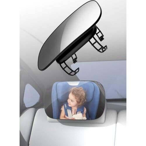 Car Child Baby Adjustable Wide Rear View Mirror Seat Safety Monitor Headrest Mirror