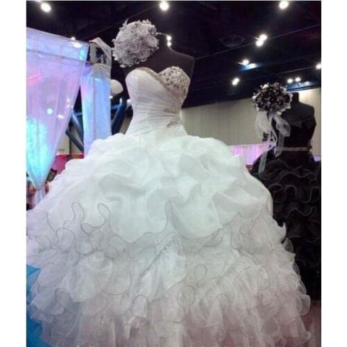 Freeshipping New Arrival Gorgeous Puffy Ball Gown Bridal Wedding Dresses