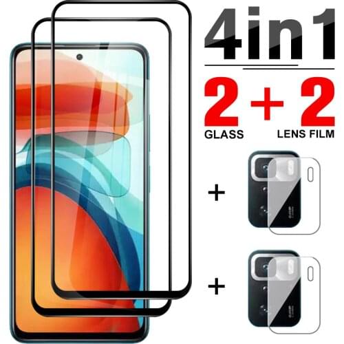 4in1 Full Cover Tempered Glass Case For Xiaomi Poco X3 GT Lens Film For Xiamoi Poco X3GT X3 NFC X3 Pro M3 Pro 5G F3 HD Glass