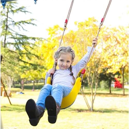 Children Outdoor Garden Tree Swing Rope Seat For Kids Color EVA Soft Board U-shaped Swing Kindergarten Playground Swing