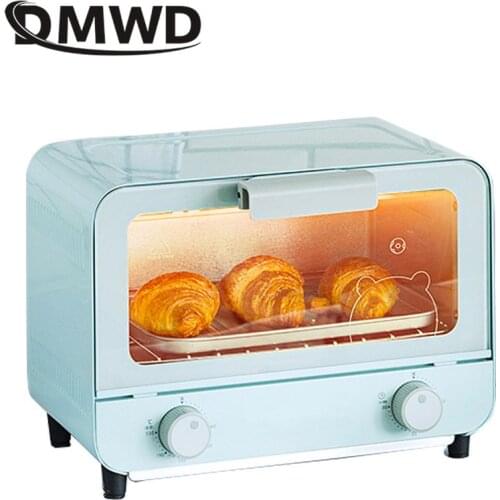 DMWD 9L Mini Electric Baking Oven 220V Home Pizza Oven Baking Tools For Cakes Chicken Wing Temperature Control Timing