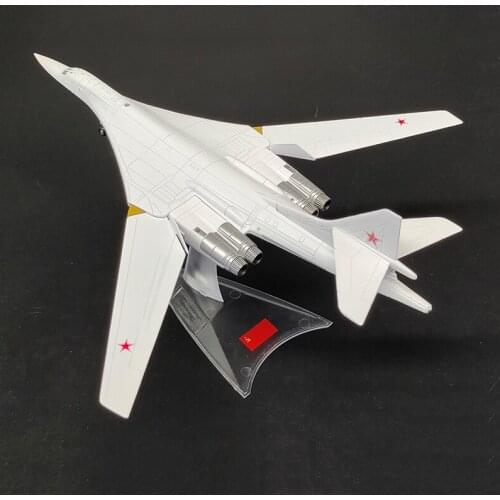27CM Diecast 1/200 Scale Russia TU160 Long-range Strategic Bomber Fighter Aircraft Airplane Models Toy Adult Children Toys Gifts
